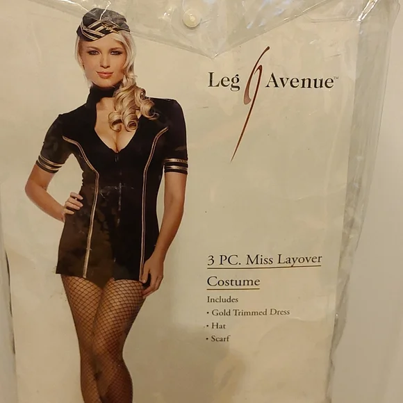 Halloween costume, Women's 3 piece sexy flight crew attandent costume - Picture 1 of 5